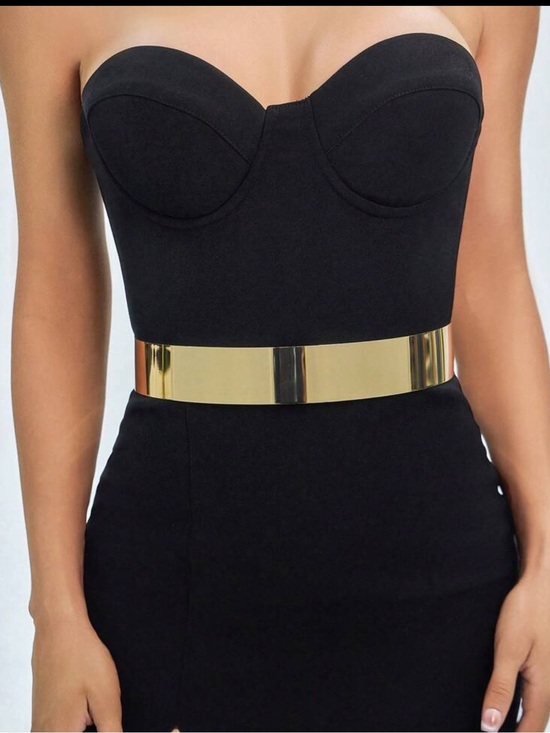 None Accessories - Gold adjustable belt for cosplay